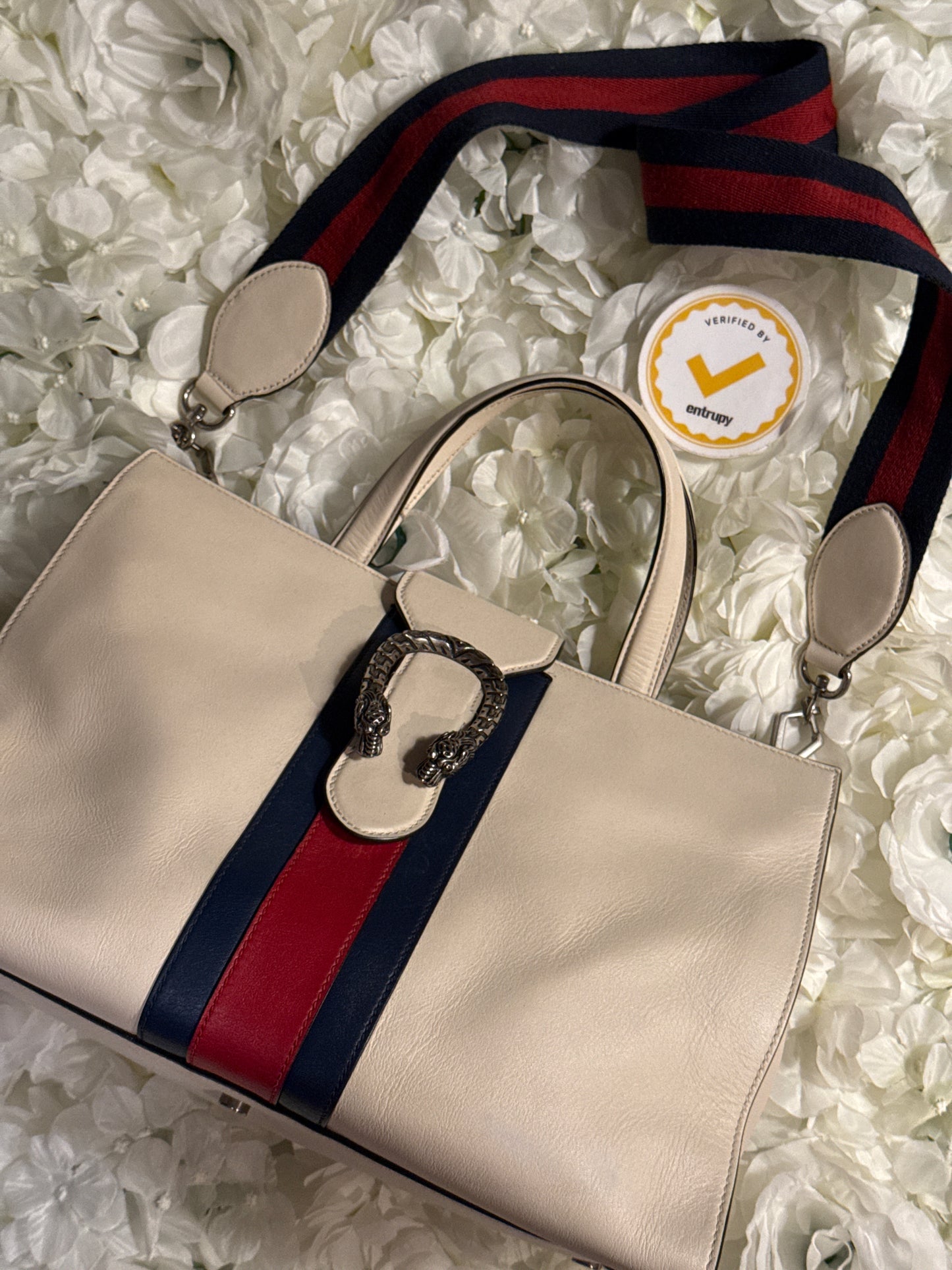 Gucci Dionysus Shoulder Handbag Red and Blue