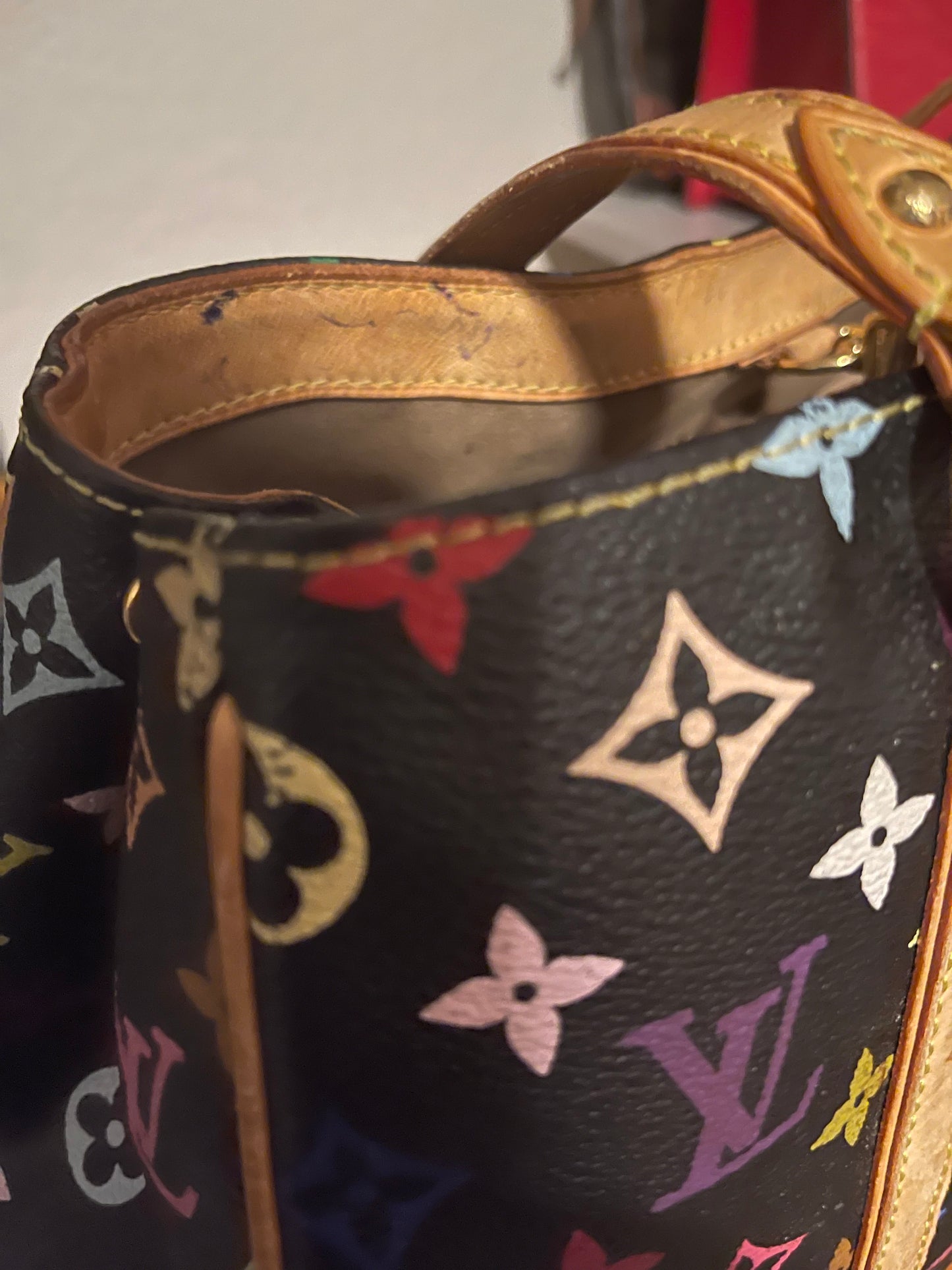 Louis Vuitton Aurelia MM Takashi Murakami Handbag