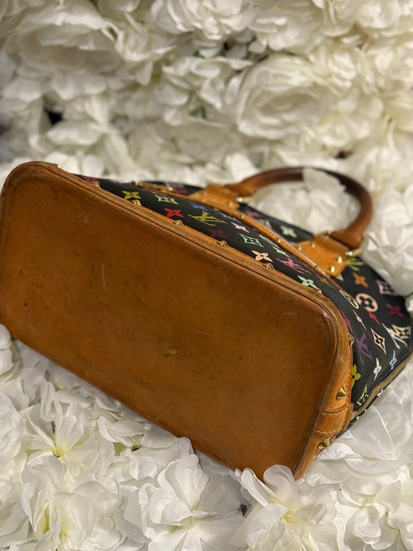 Louis Vuitton Alma PM Takashi Murakami Multicolor Handbag
