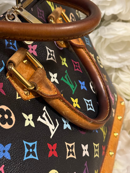 Louis Vuitton Alma PM Takashi Murakami Multicolor Handbag