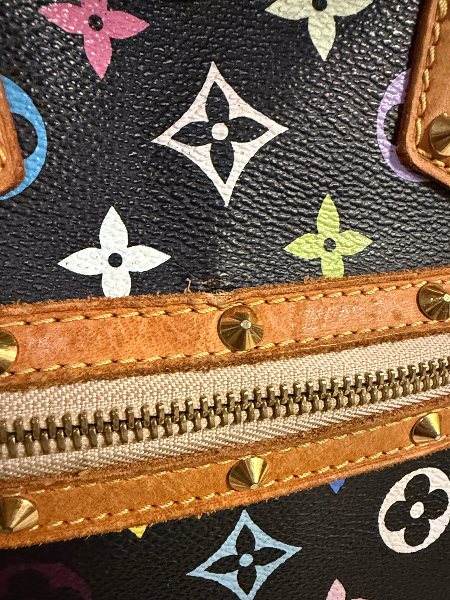 Louis Vuitton Alma PM Takashi Murakami Multicolor Handbag