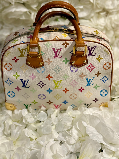 Louis Vuitton Trouville Takashi Murakami Multicolor Handbag