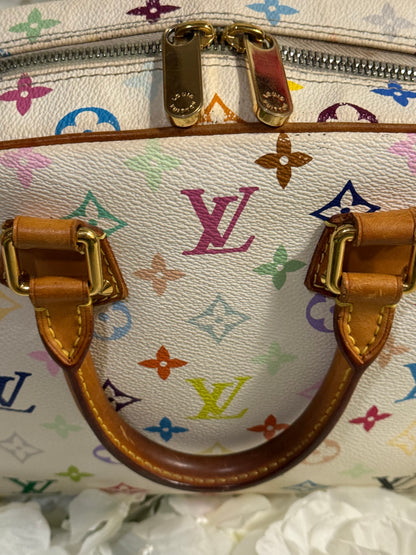 Louis Vuitton Trouville Takashi Murakami Multicolor Handbag