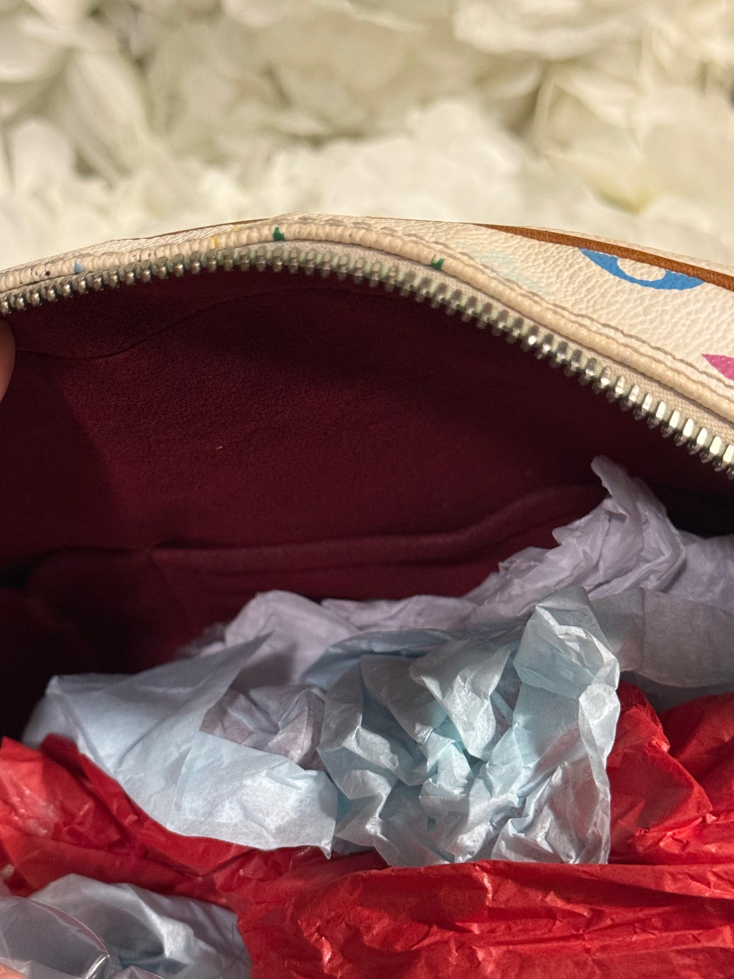 Louis Vuitton Trouville Takashi Murakami Multicolor Handbag