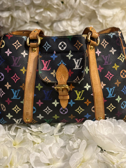 Louis Vuitton Aurelia MM Takashi Murakami Handbag