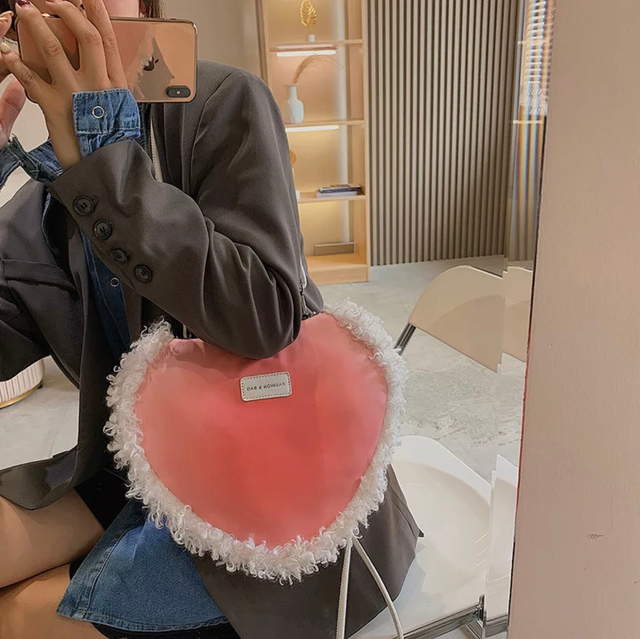 vuitton pink heart purse