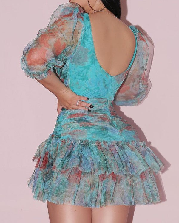 Cyan Cloud Dress