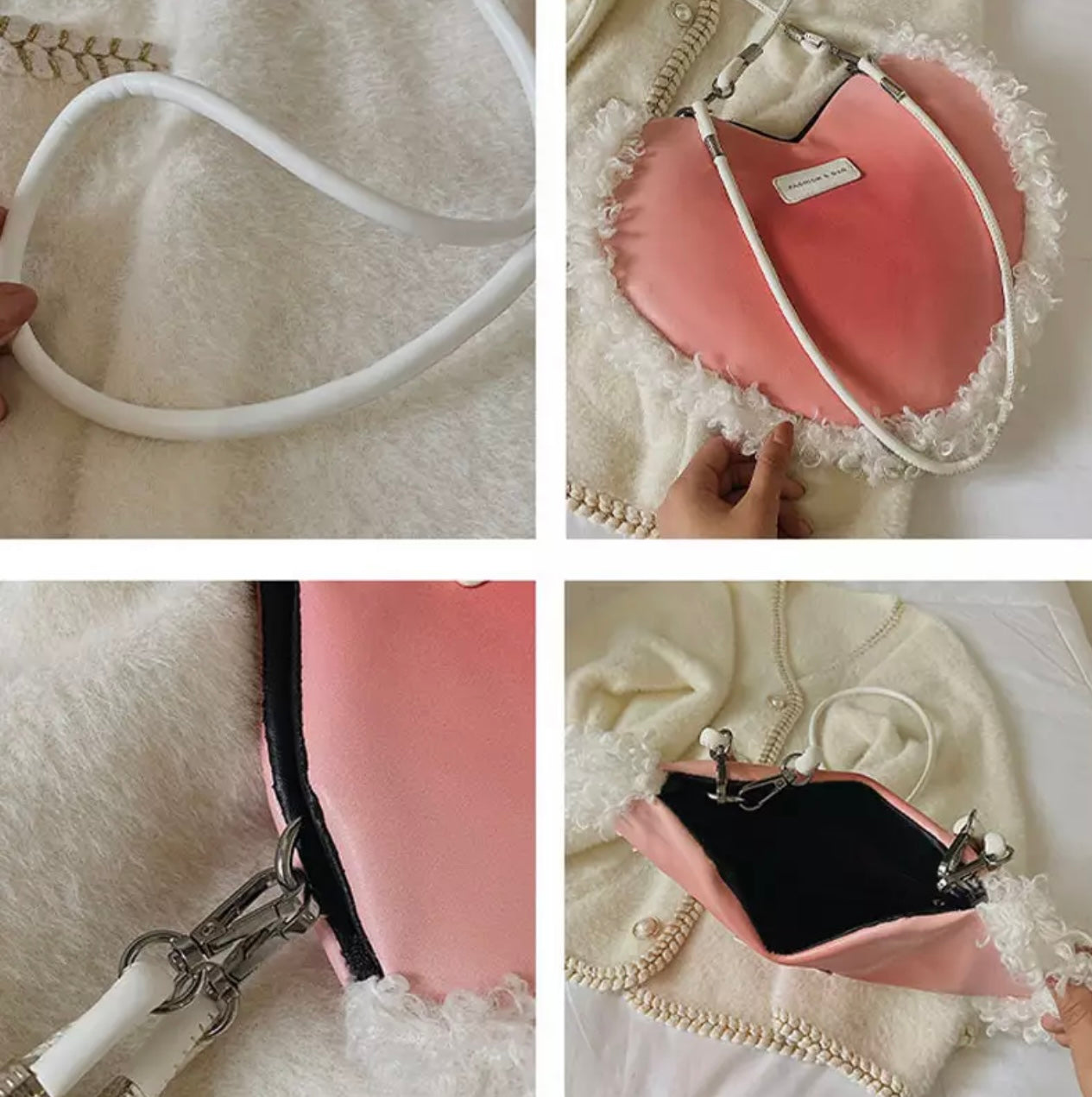 Pink Heart Bag (The CUTEST Strap)