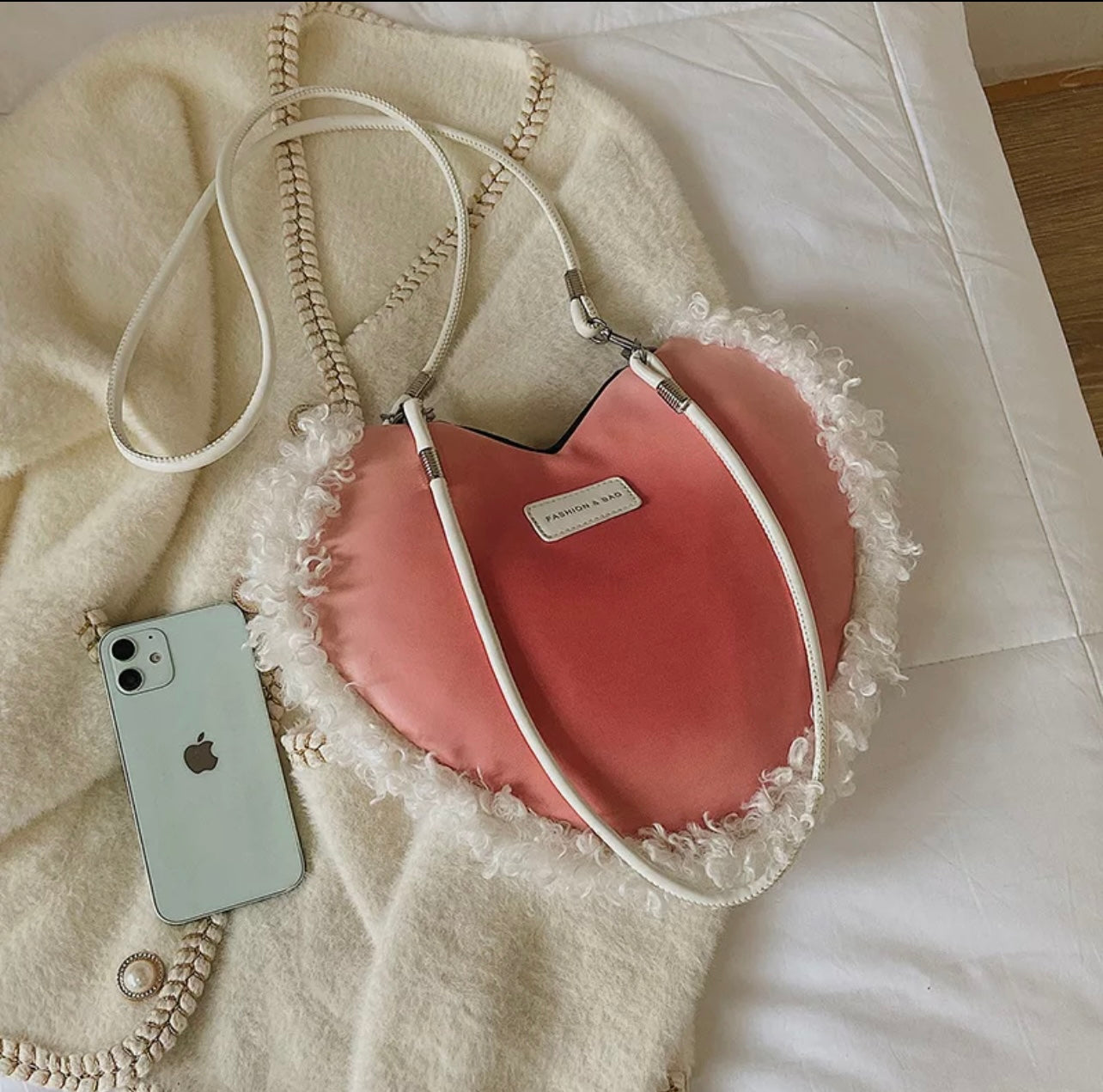 Pink Heart Bag (The CUTEST Strap)